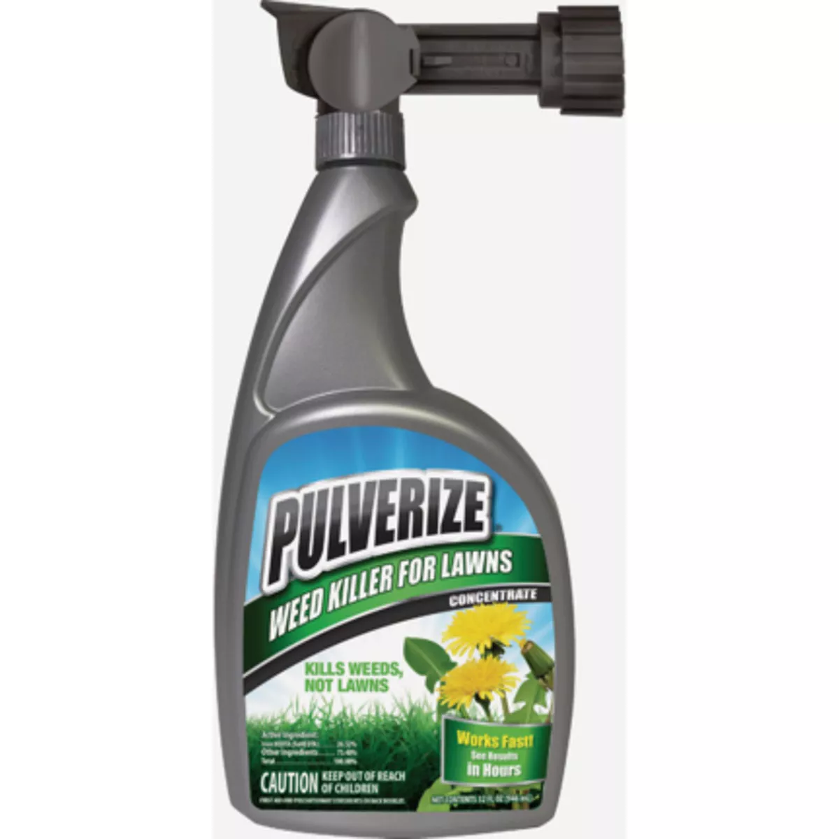 Pulverize 1 Qt. Ready To Spray Hose End Weed Killer for Lawns-