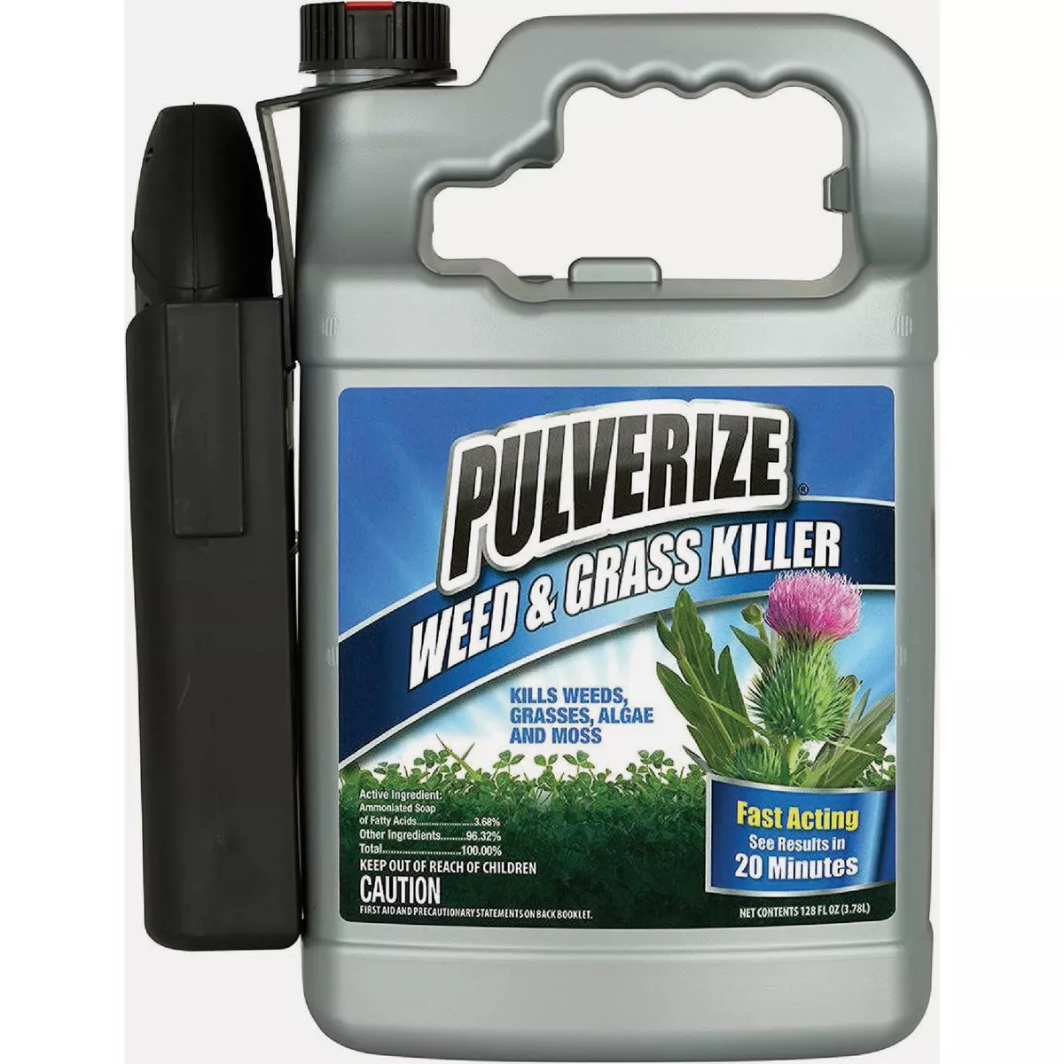 Pulverize 1 Gal. Ready To Use Weed & Grass Killer with Battery Sprayer
