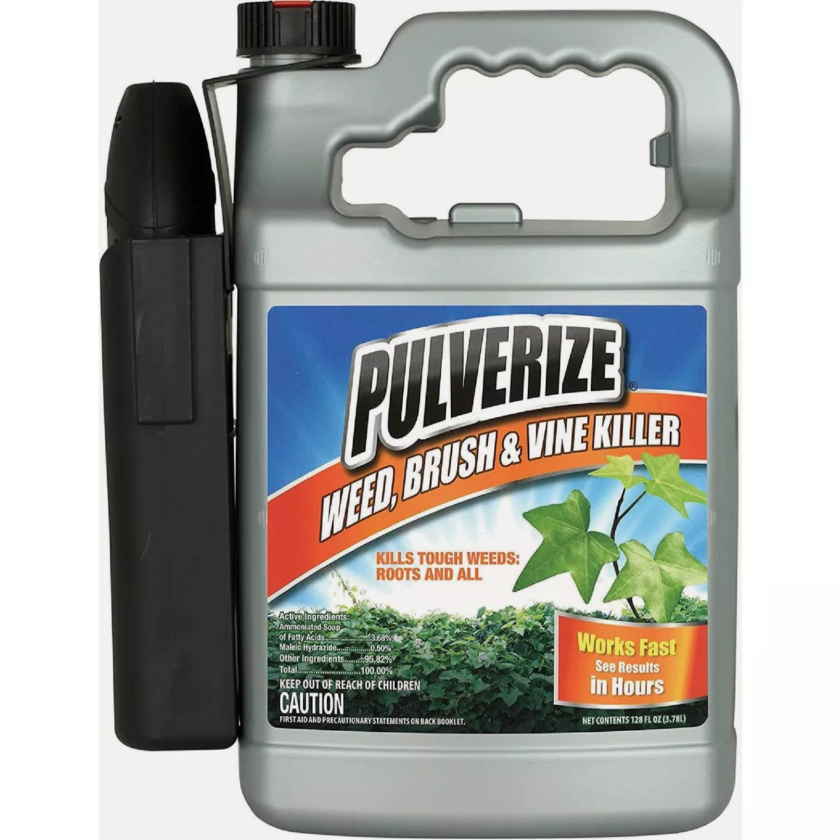 Pulverize 1 Gal. Ready To Use Weed, Brush & Vine Killer with Battery Sprayer
