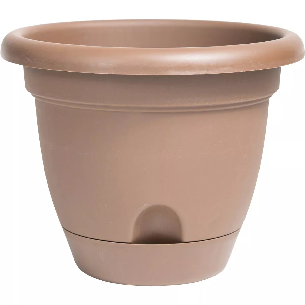 Bloem Lucca 5.25 In. x 6.75 In. x 3.5 In. High Density Plastic Chocolate Planter