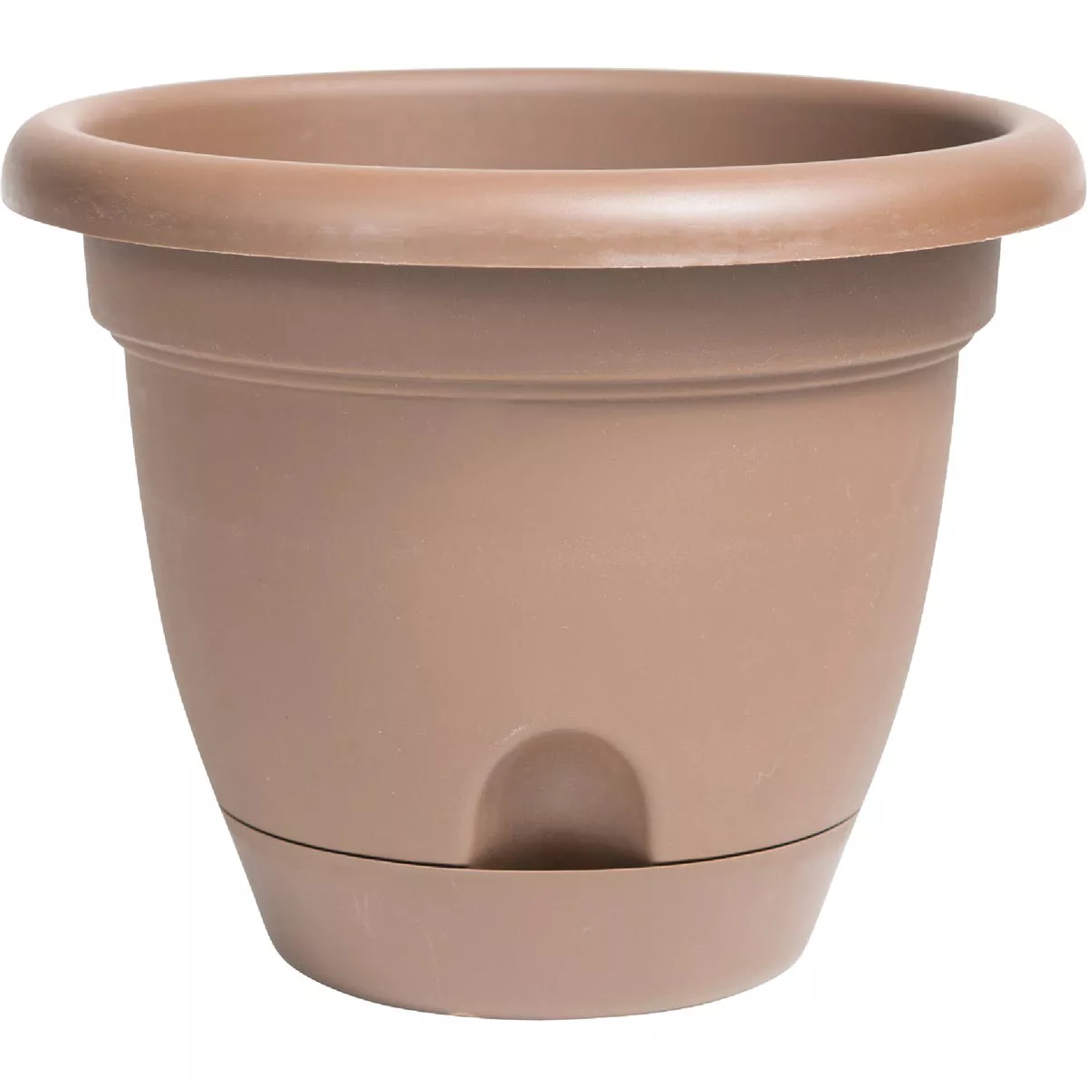 Bloem Lucca 10.75 In. x 13.25 In. x 7 In. High Density Plastic Chocolate Planter