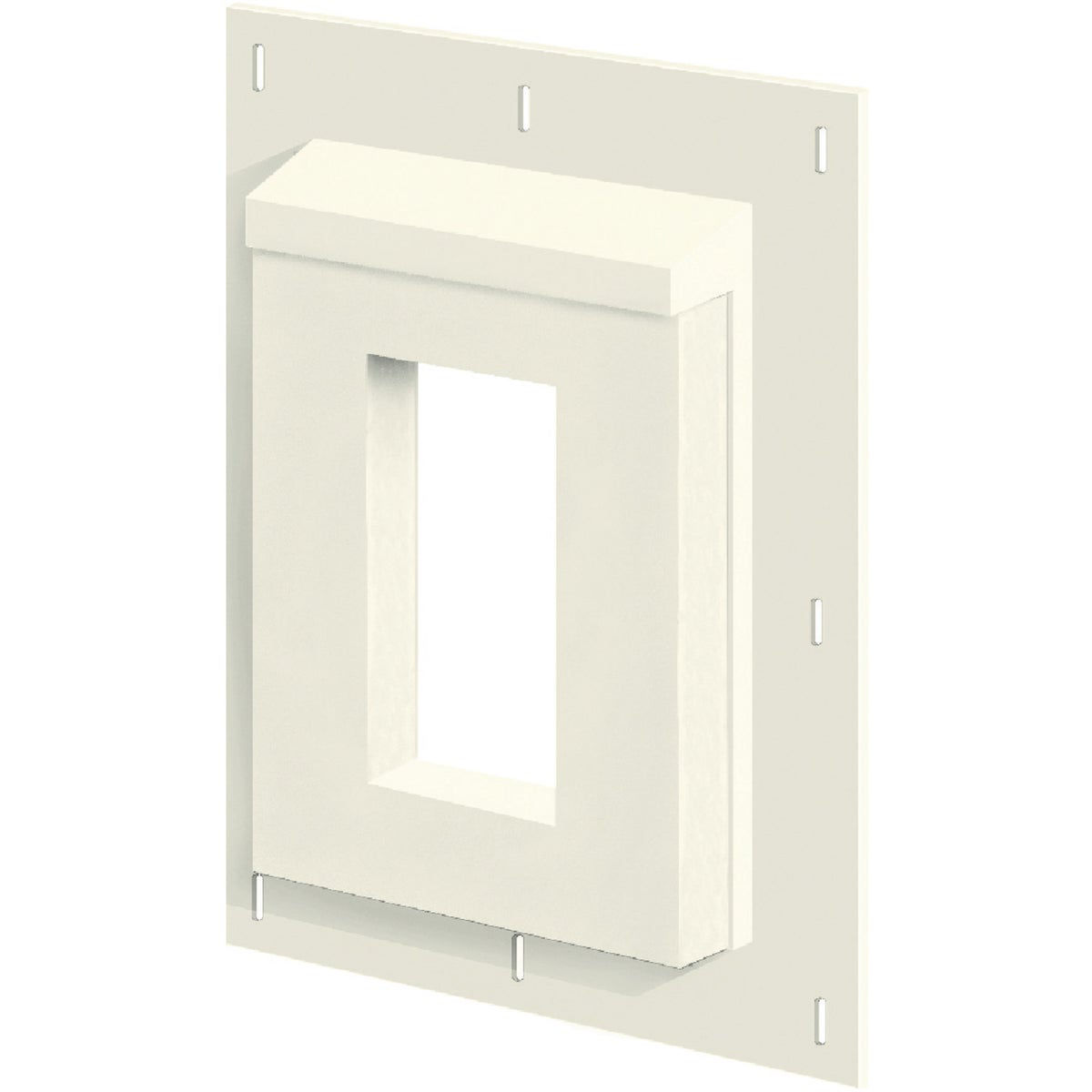 Builders Edge Sturdimount 6" x 8.5" Arctic White PVC Mounting Blocks