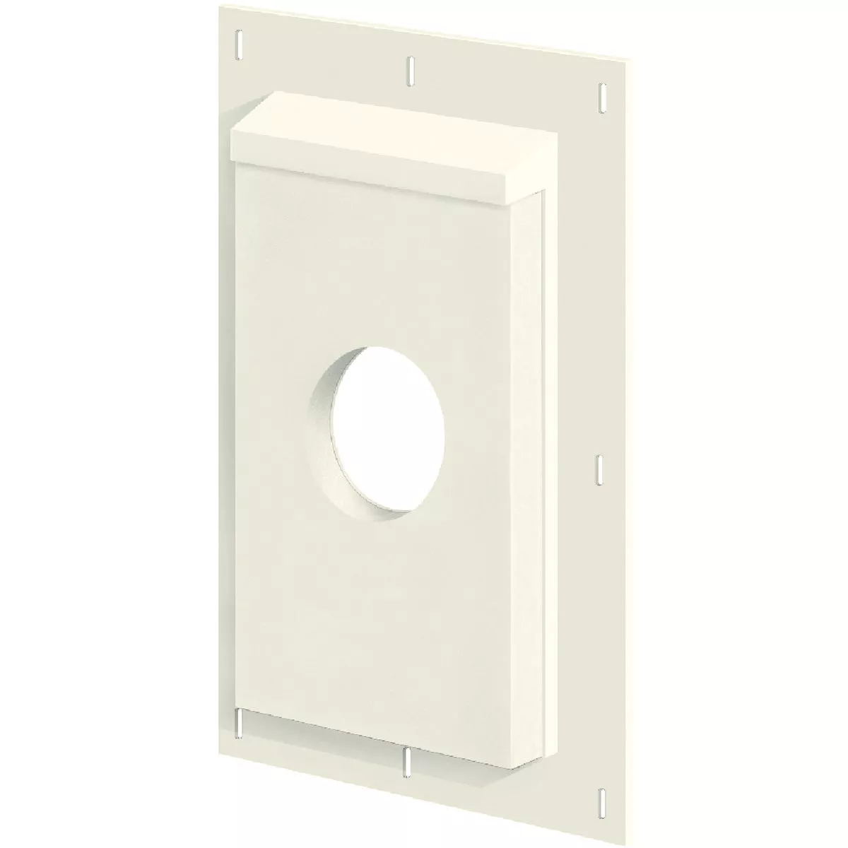 Builders Edge Sturdimount 8.5" x 15" Arctic White PVC Mounting Blocks