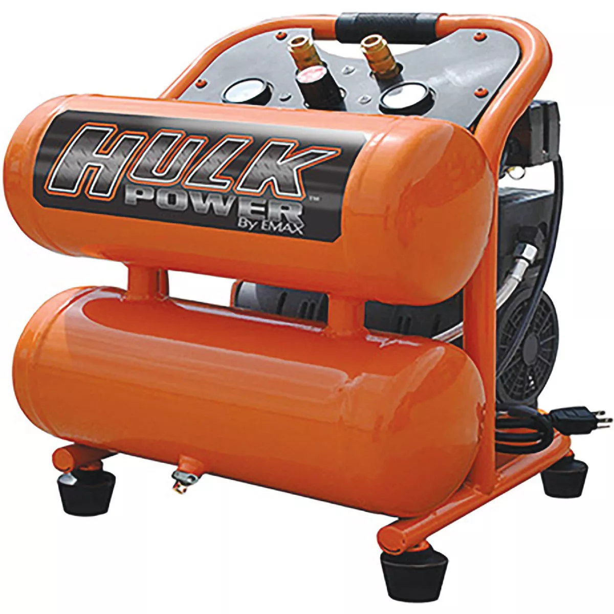 Hulk EMAX 4 Gal. Portable 120 psi Hot Dog Ultra Silent Air Compressor