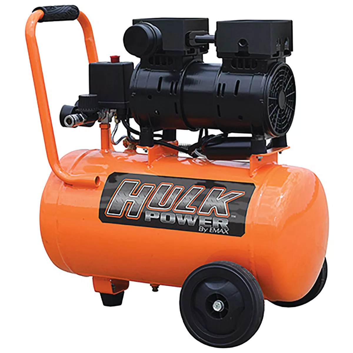 Hulk EMAX 6 Gal. Portable 120 psi Hot Dog Ultra Silent Air Compressor