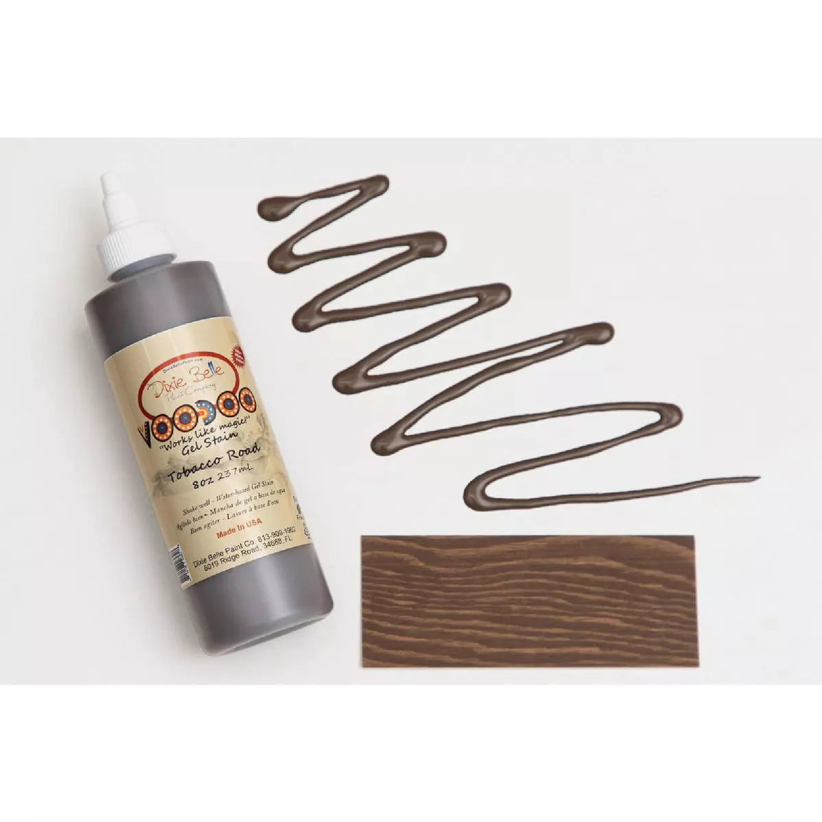 Dixie Belle 8 Oz. Tobacco Road Voodoo Gel Wood Stain & Finish