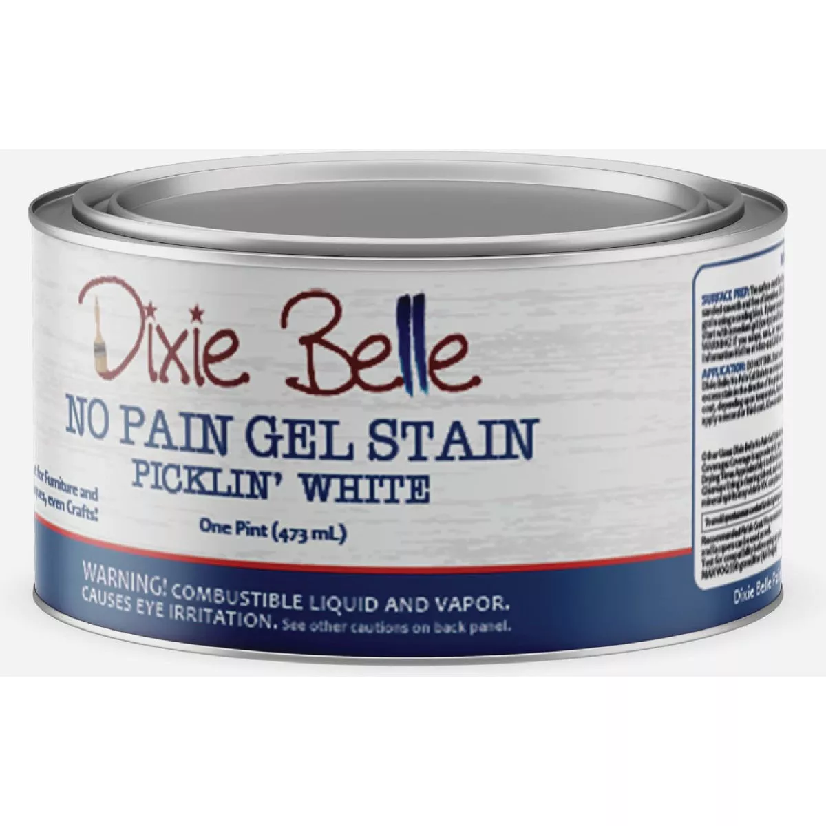 Dixie Belle 16 Oz. Picklin' White No Pain Gel Interior Stain