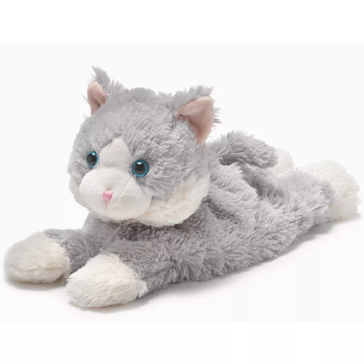 Laying Down Gray Cat Warmies-