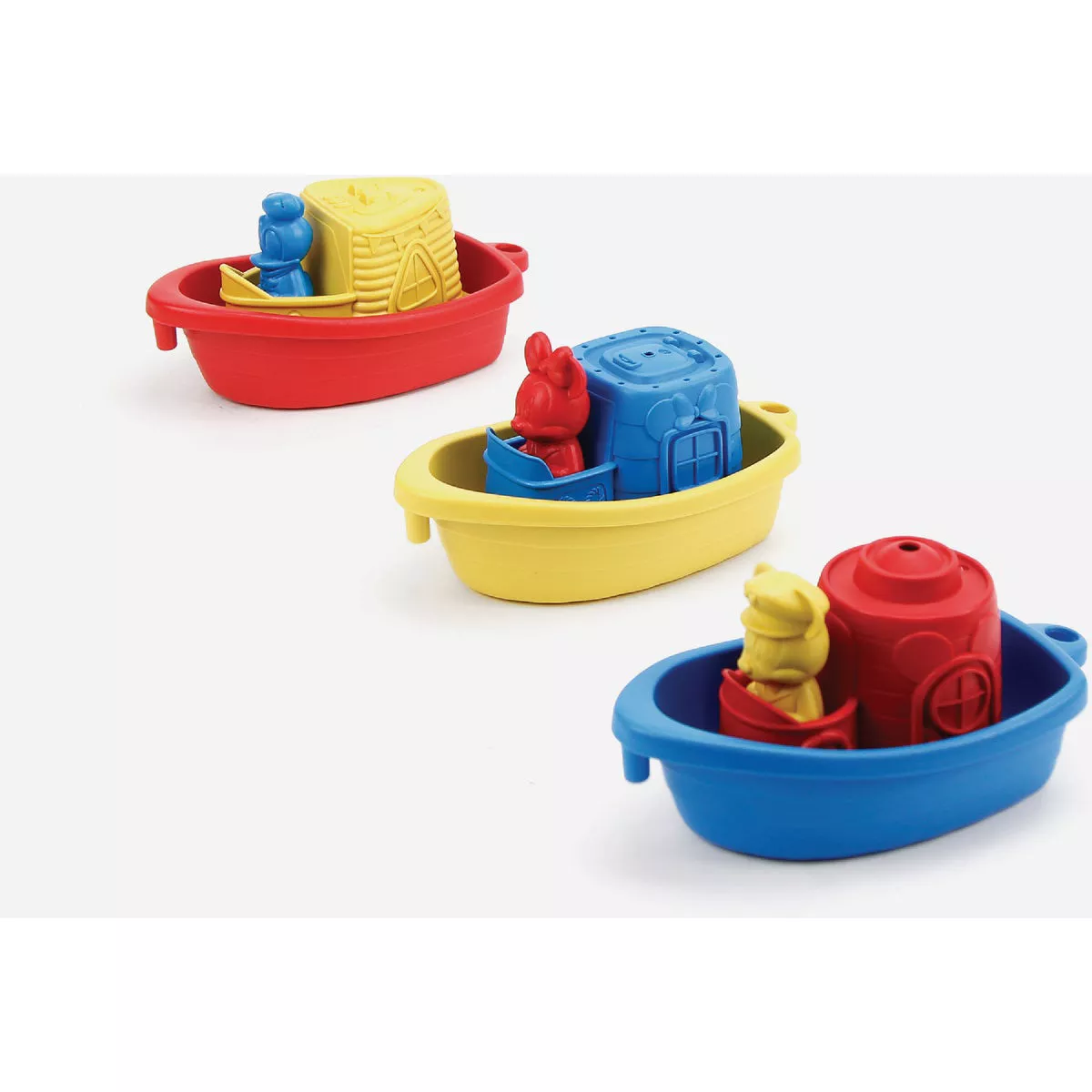 Green Toys Mickey Mouse Linking Boats