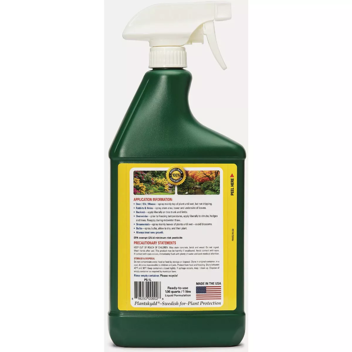 Plantskydd 1 Qt. Ready To Use Trigger Spray Animal Repellent