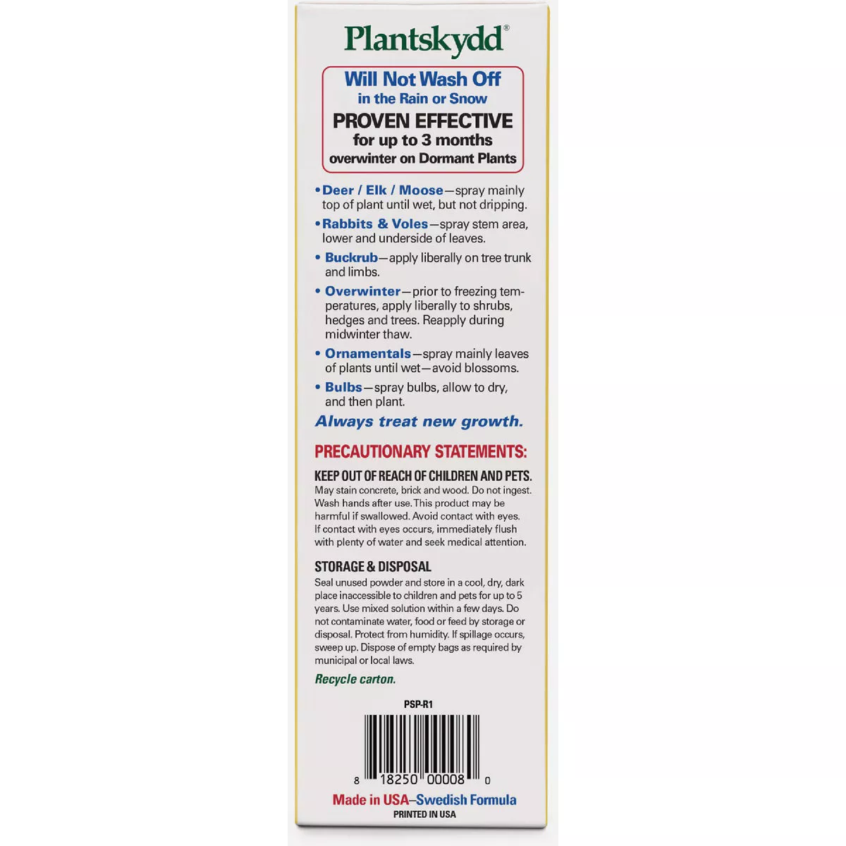 Plantskydd 1 Lb. Concentrated Powder Animal Repellent - photo 2