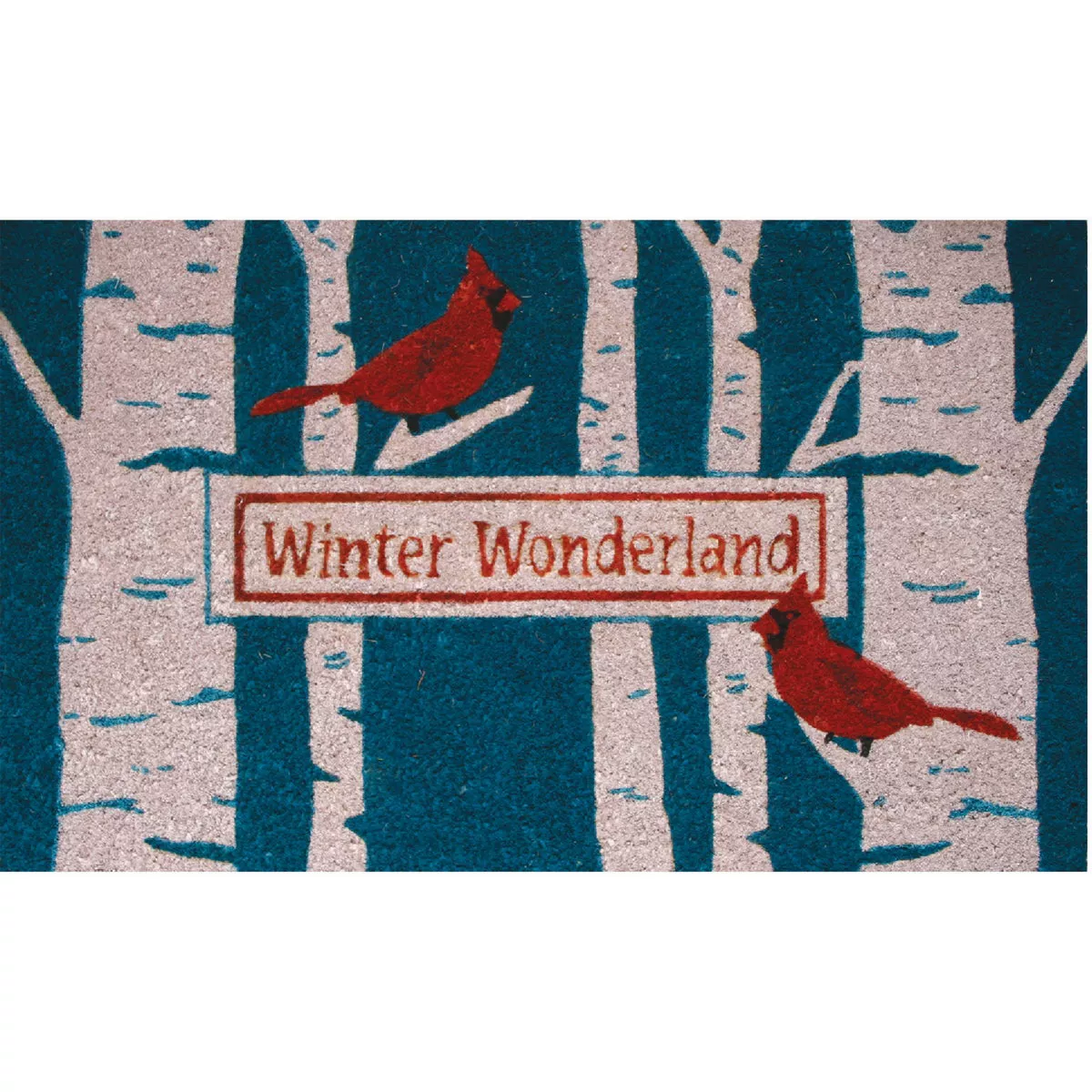 Robert Allen Cardinal Birch Winter 24" x 30" Door Mat