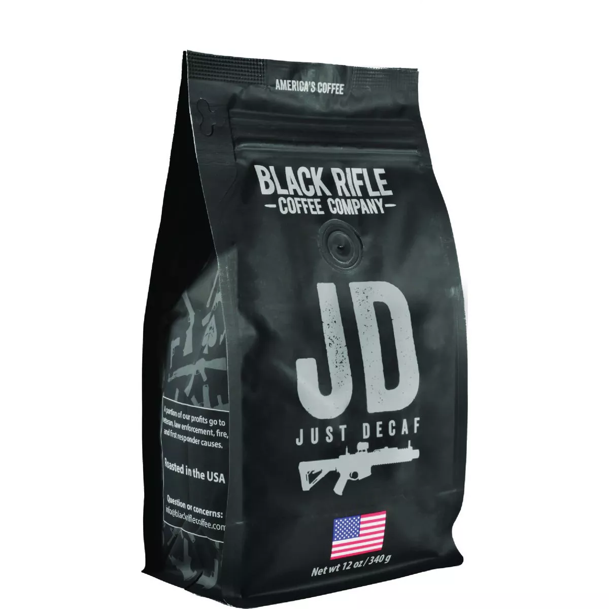 Black Rifle Coffee Company Just Decaf Medium Roast Ground Coffee, 12 Oz.