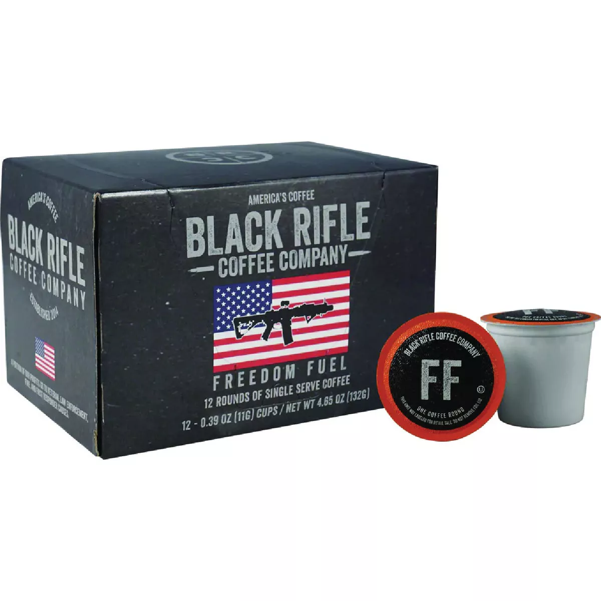 Black Rifle Coffee Company Freedom Fuel Dark Roast Coffee Rounds (12-Pack)
