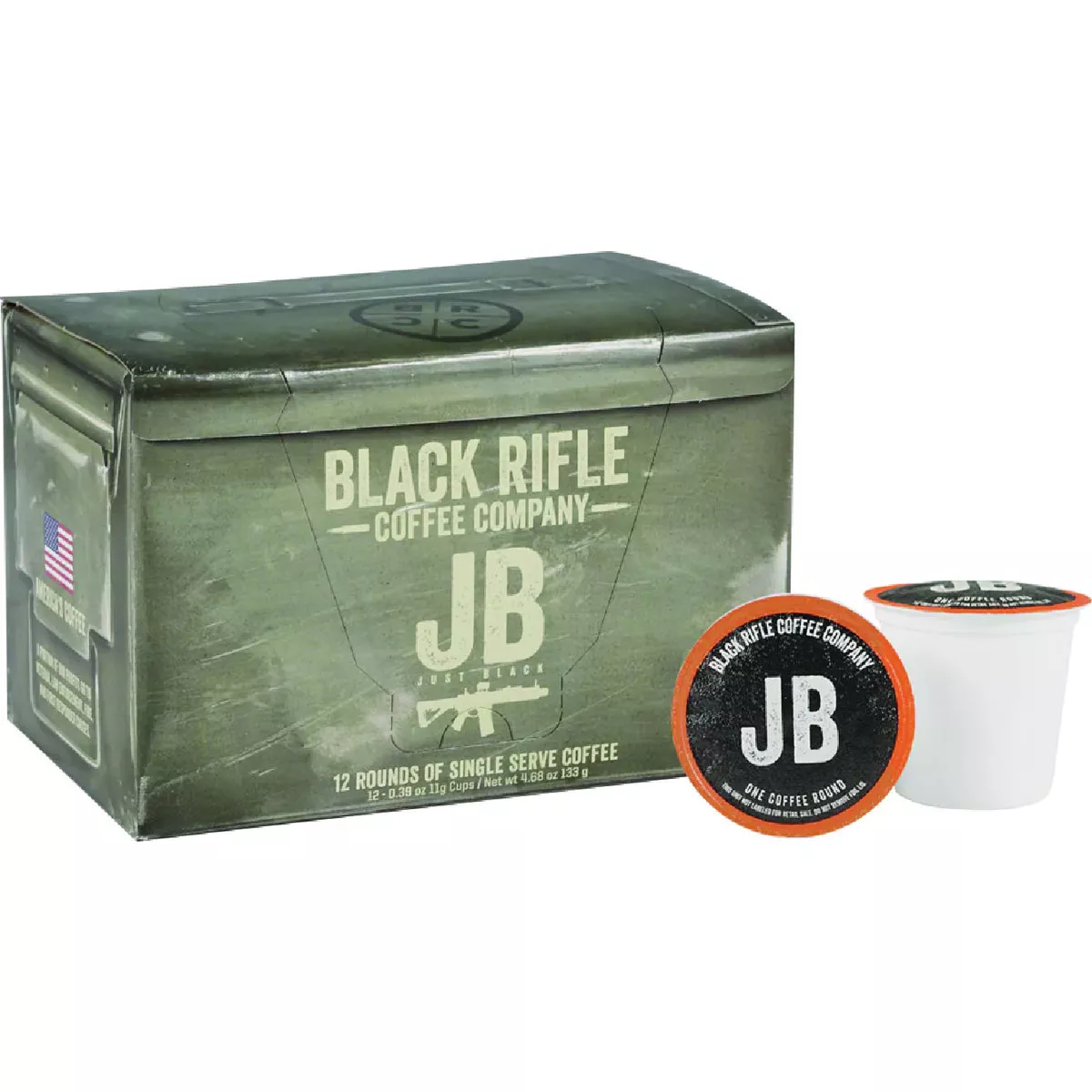 Black Rifle Coffee Company Just Black Medium Roast Coffee Rounds (12-Pack)