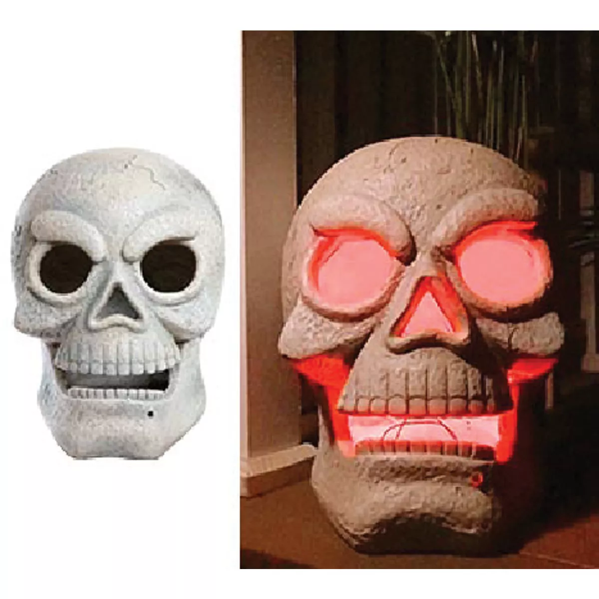 Alpine 17 In. Red LED Skull