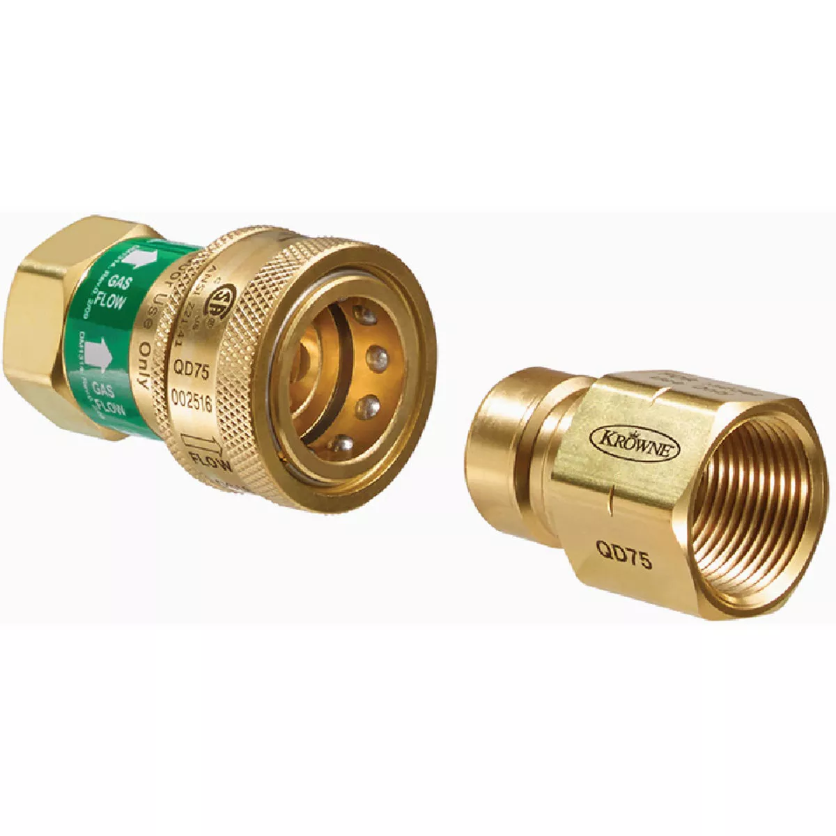Krowne 3/4 In. Quick Disconnect for Gas Connectors
