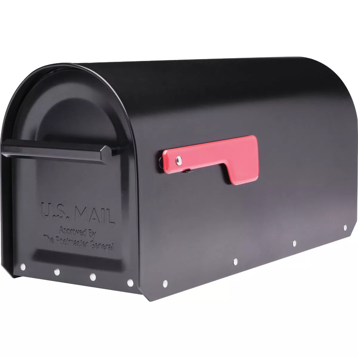 Architectural Mailboxes Sequoia Black Galvanized Steel Post Mount Mailbox