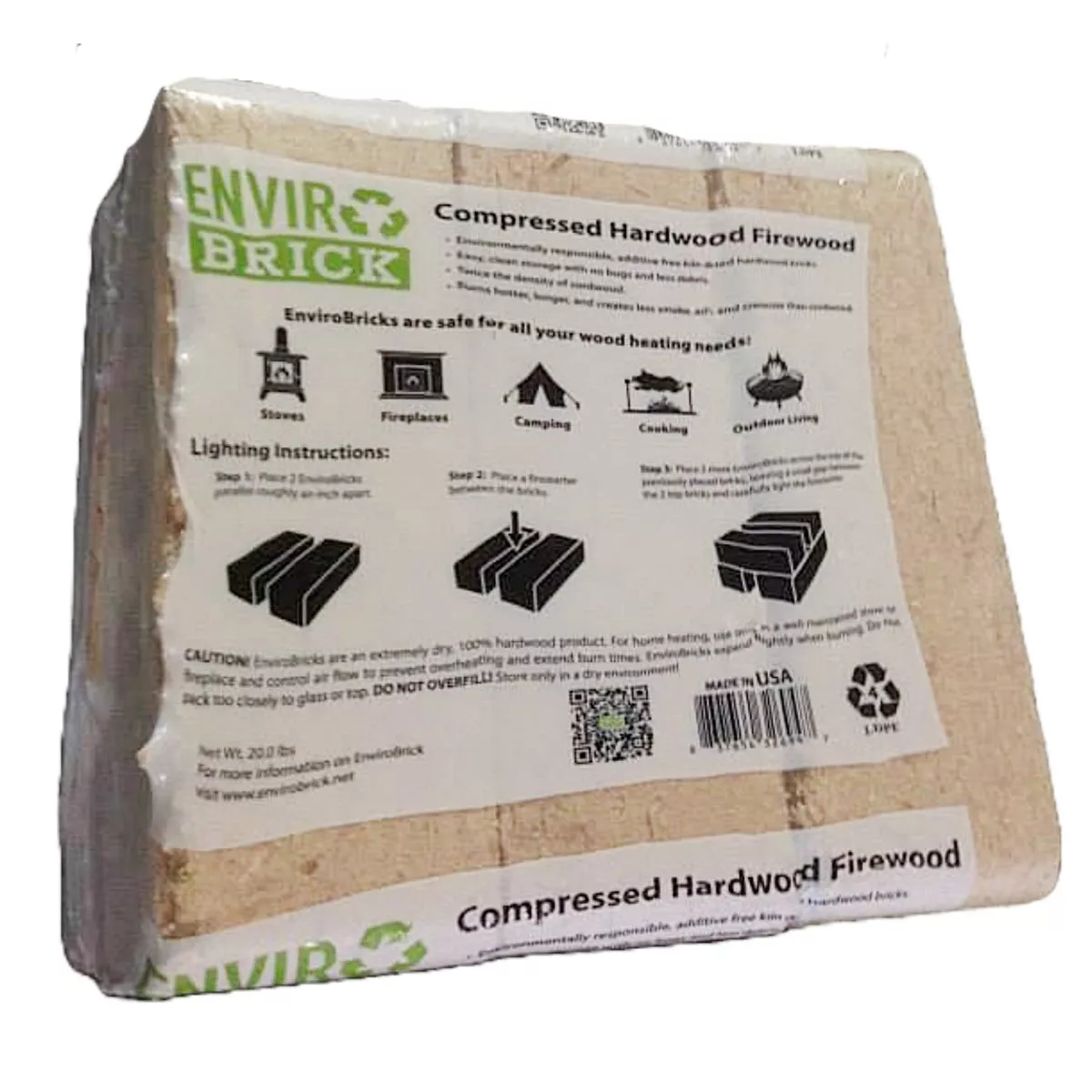 EnviroBrick Compressed Hardwood Firewood (6-Pack) - photo 6