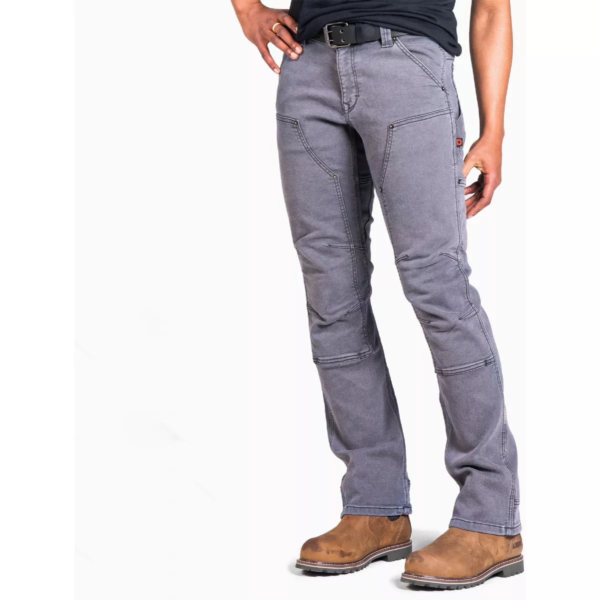 Dovetail Workwear Women's 8x32 Britt Utility Grey Stretch Thermal Denim