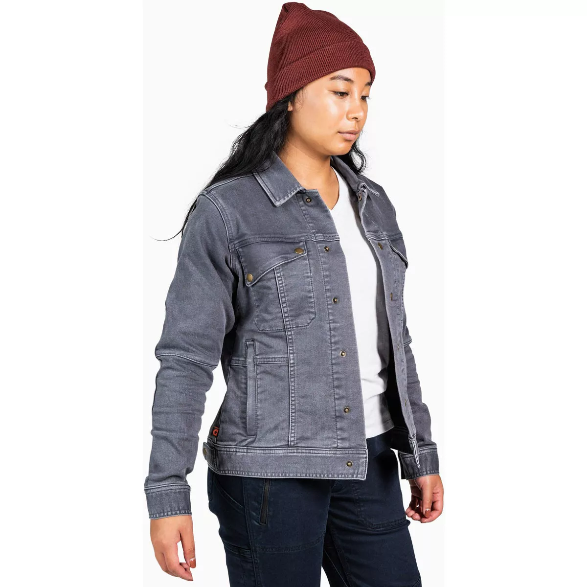 Dovetail Workwear Women's XS Gray Thermal Trucker Jacket