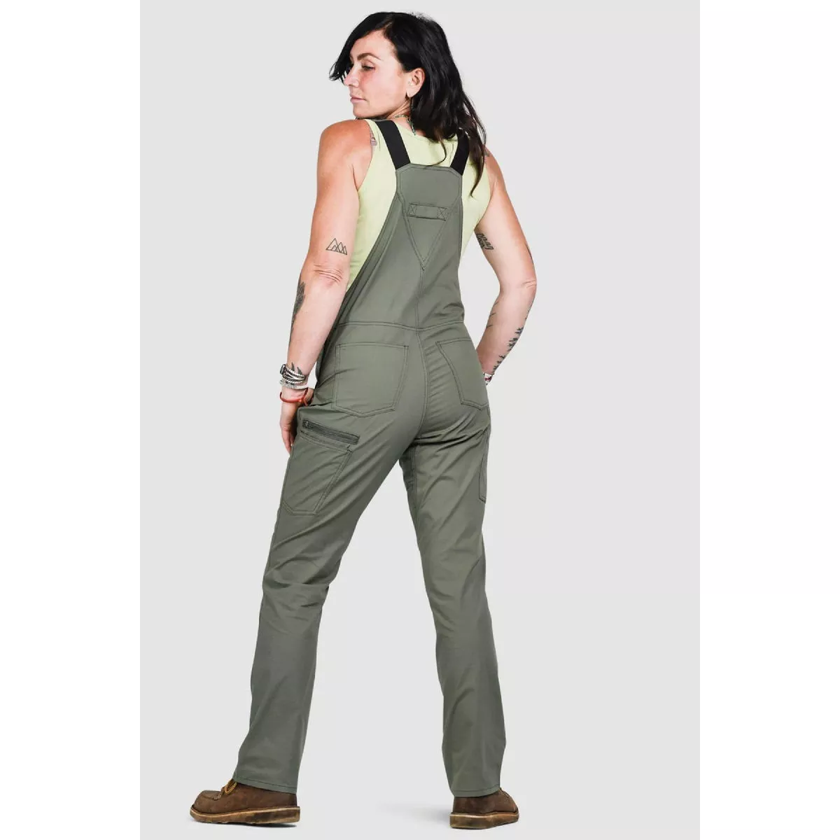 Dovetail Workwear Women's 8x30 Ultra Light Lichen Green Ripstop Freshley Overalls - photo 3