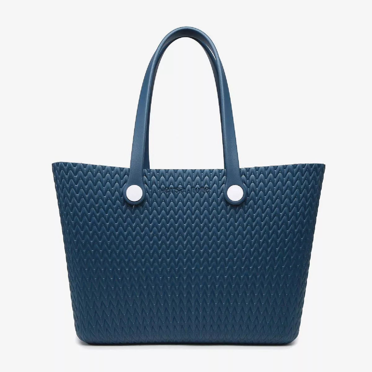 Jen & Co. Versa Tote Textured Carrie-All Dark Blue Tote Bag