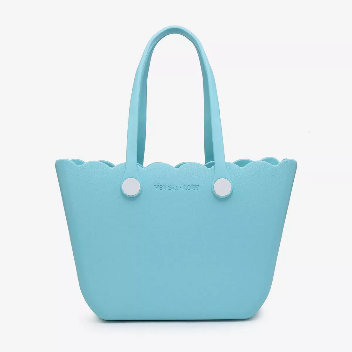 Jen & Co. Versa Tote Rose Scalloped Sky Blue Tote Bag