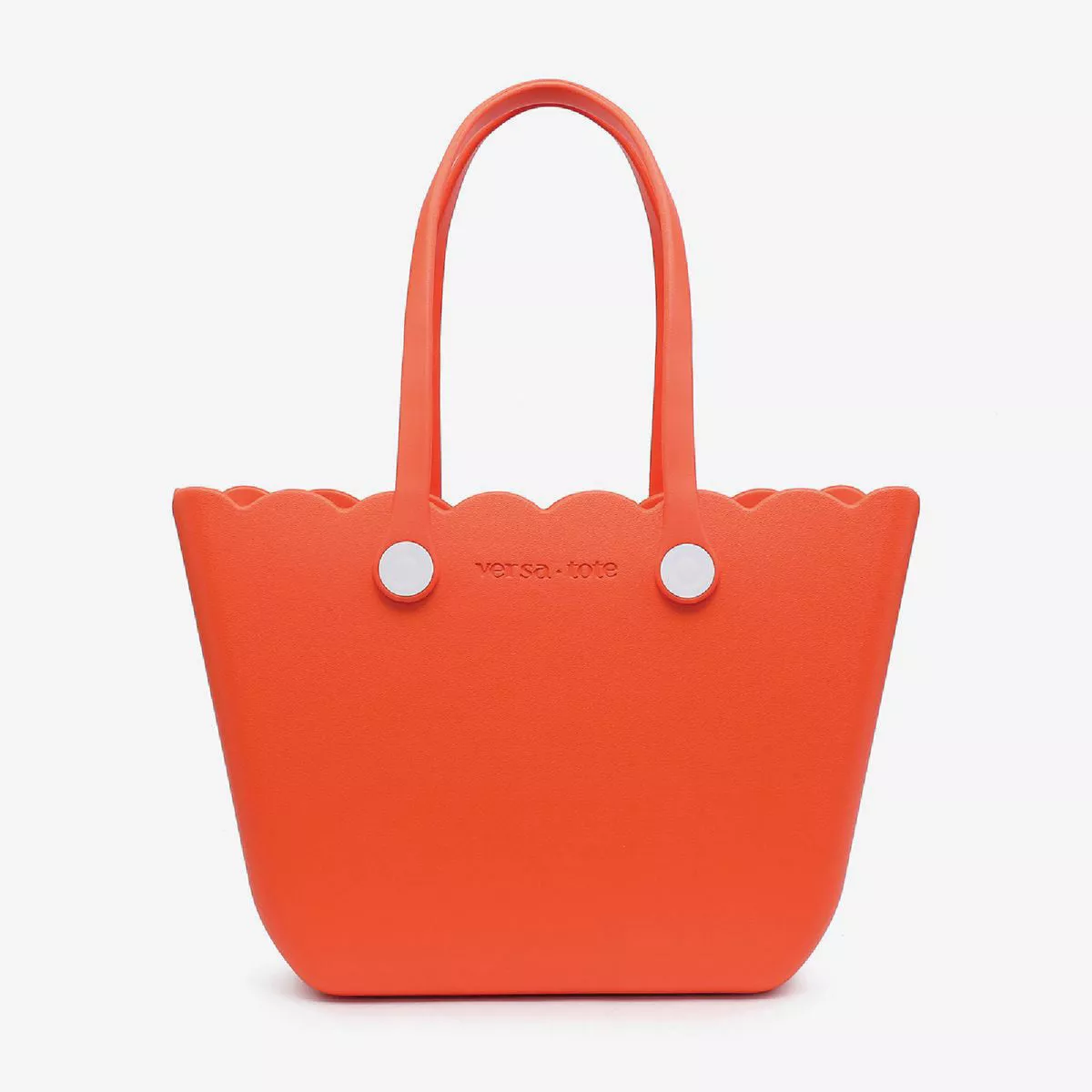Jen & Co. Versa Tote Rose Scalloped Tangerine Tote Bag-
