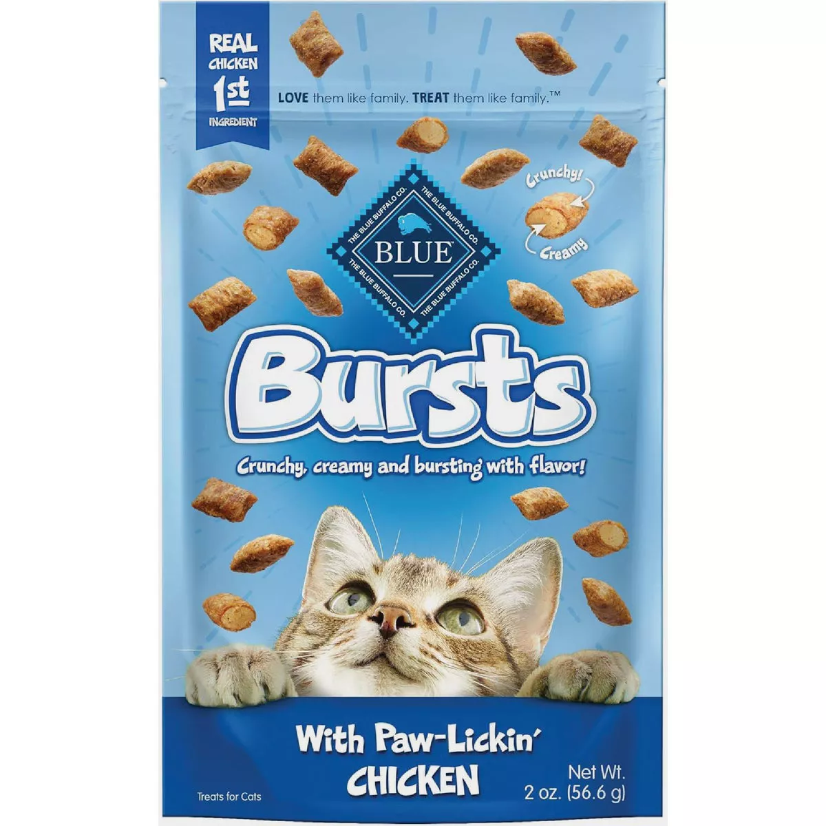 Blue Buffalo 2 Oz. Chicken Bursts Cat Treat-