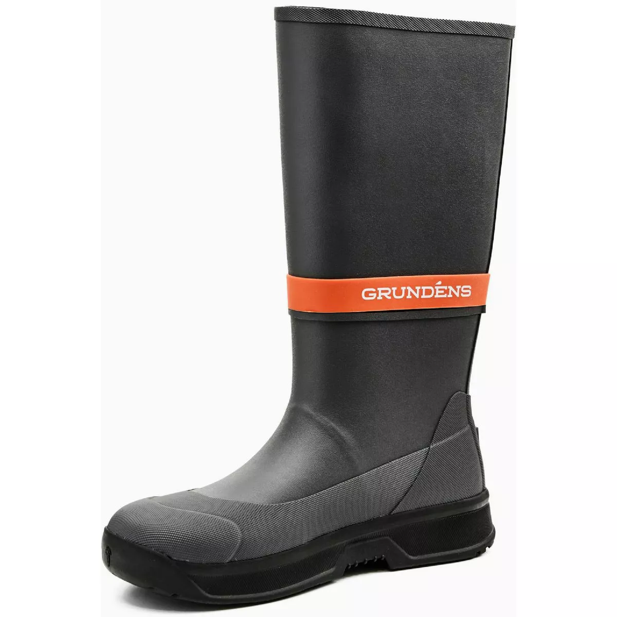 Grundens Crewman Men's Size 10 Anchor Gray Rubber Boot - photo 2