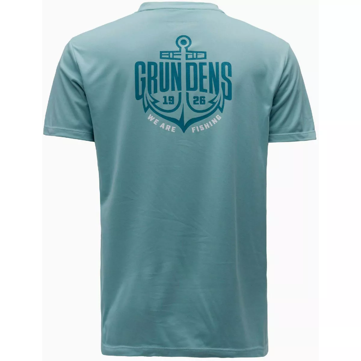 Grundens 3XL Blue Green Short Sleeve Men's Logo Anchor Tech T-Shirt - photo 2
