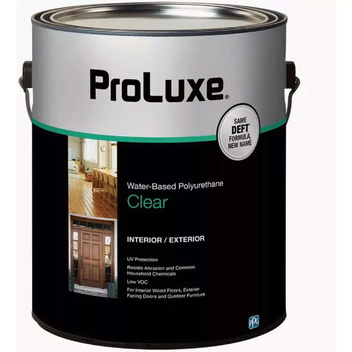 ProLuxe 1 Qt. Clear Satin Water-Based Interior & Exterior Polyurethane-