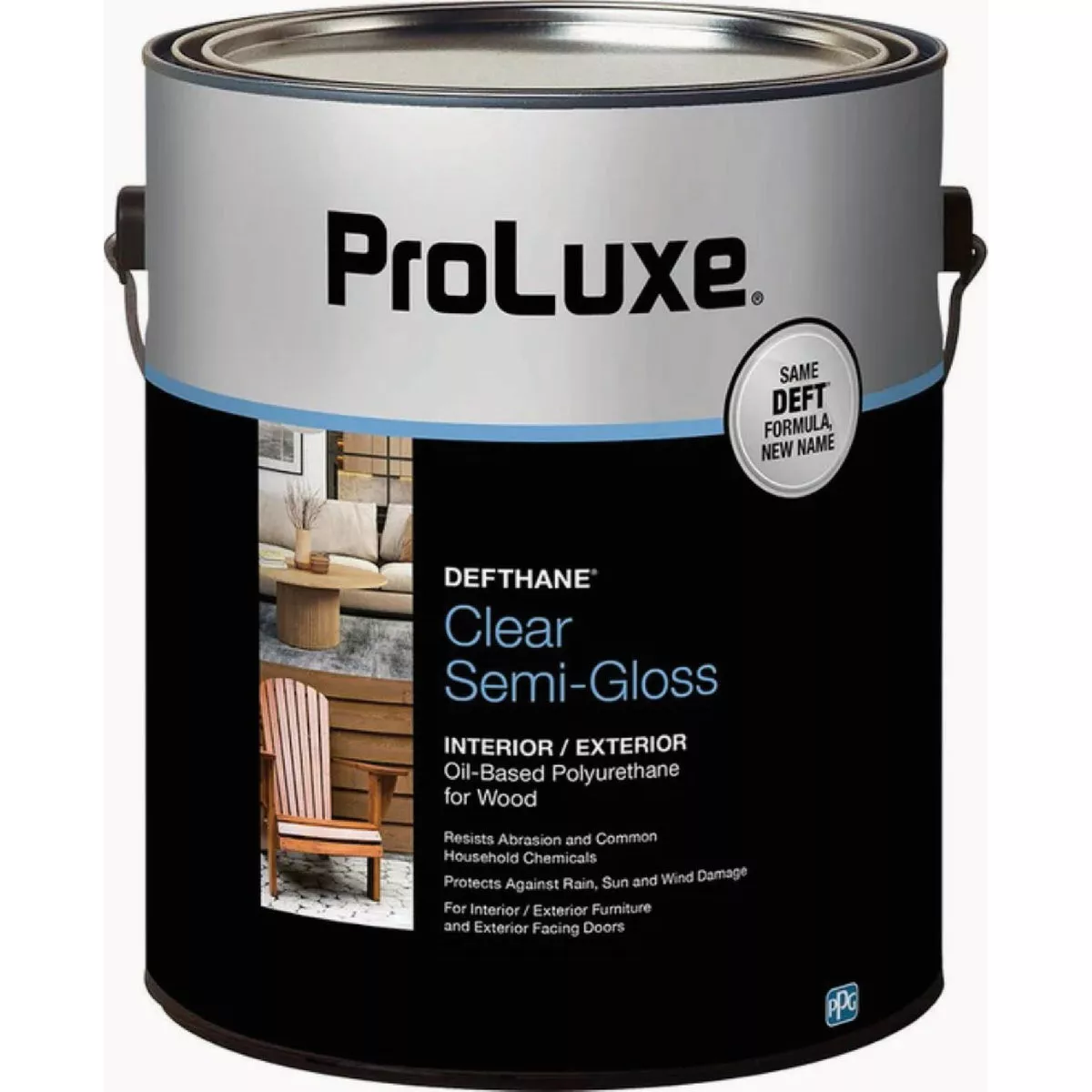 ProLuxe Defthane 1 Qt. Semi-Gloss Oil-Based Interior/Exterior Polyurethane