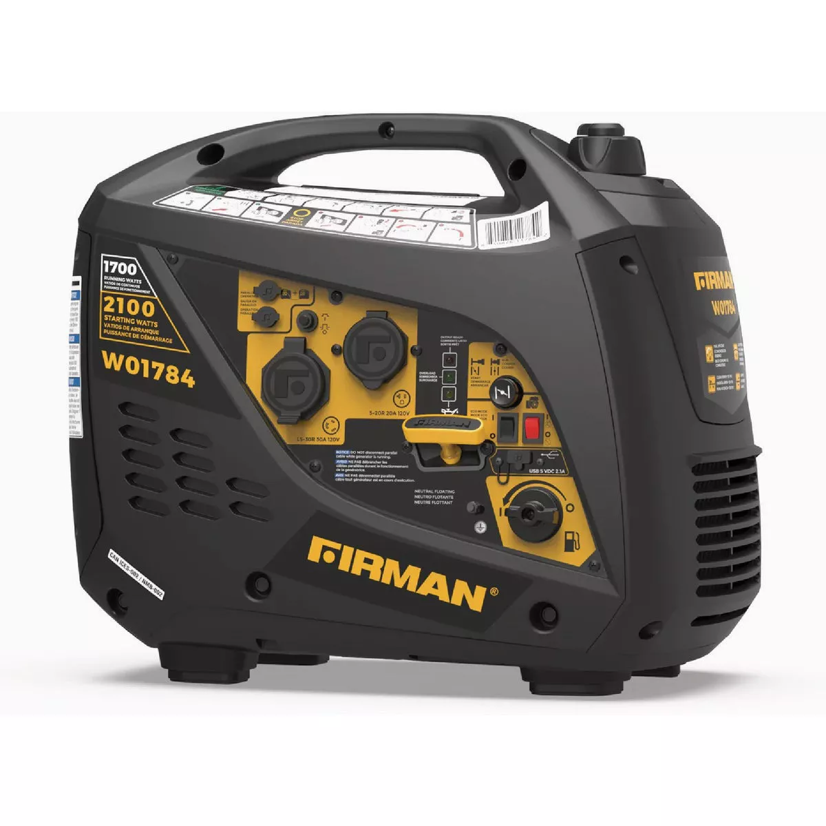 FIRMAN 1700W/2100W Gasoline Powered Recoil Start 120V Inverter