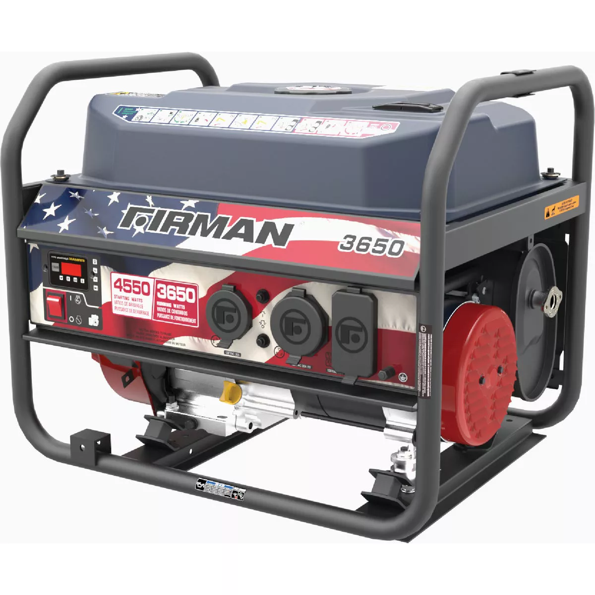 FIRMAN Performance 3650W Gas Recoil Start Open Frame Portable Generator (CARB Certified)