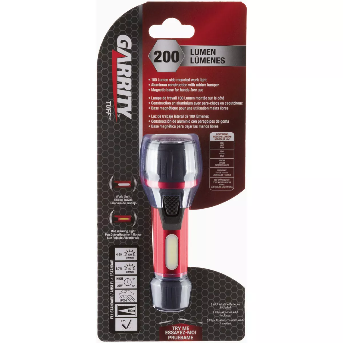 Garrity 200lm Tuff Series LED Flashlight