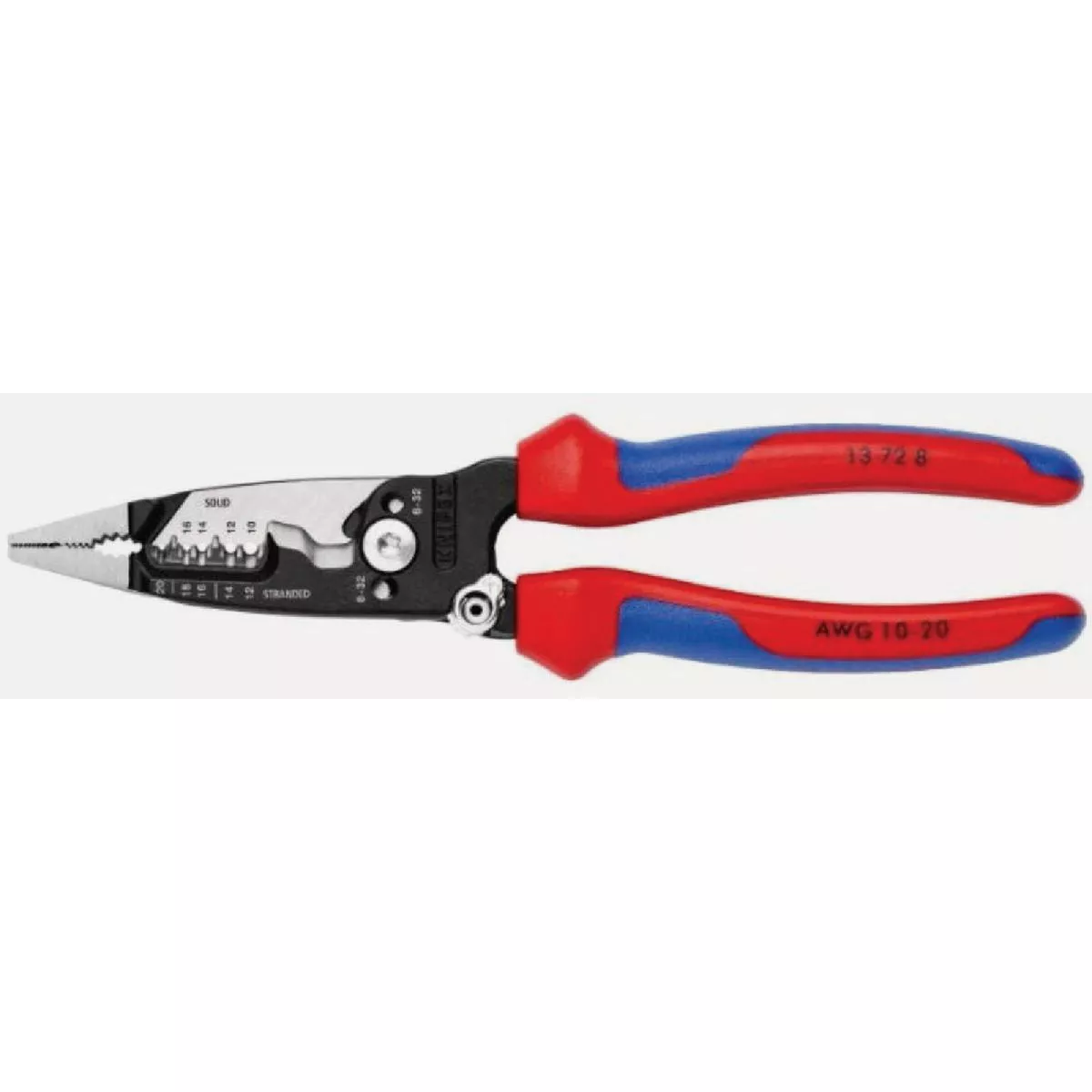 Knipex 8 In. Forged Wire Stripper, 10-20 AWG-