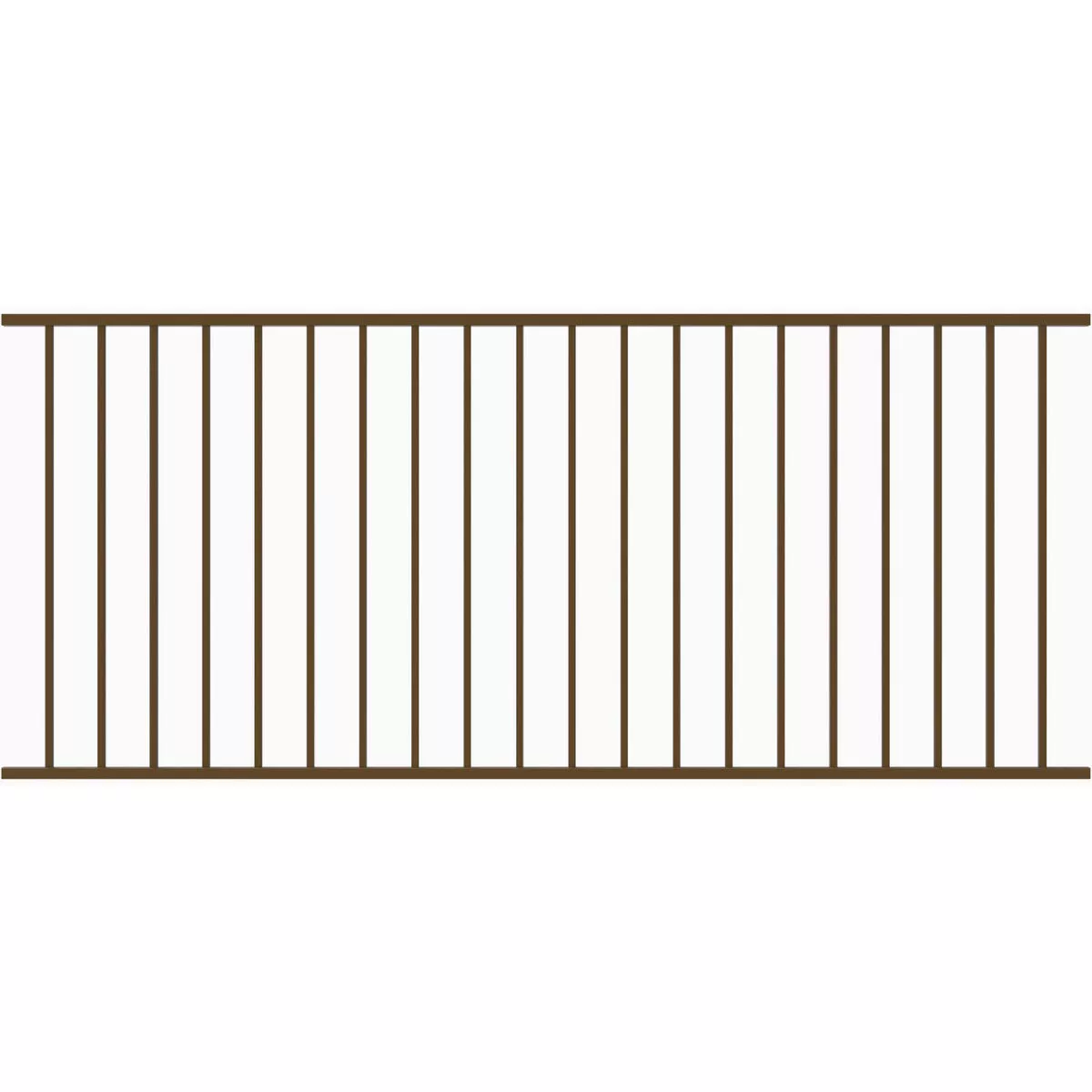Fortress Fe26 34 In. x 8 Ft. Bronze Steel Railing