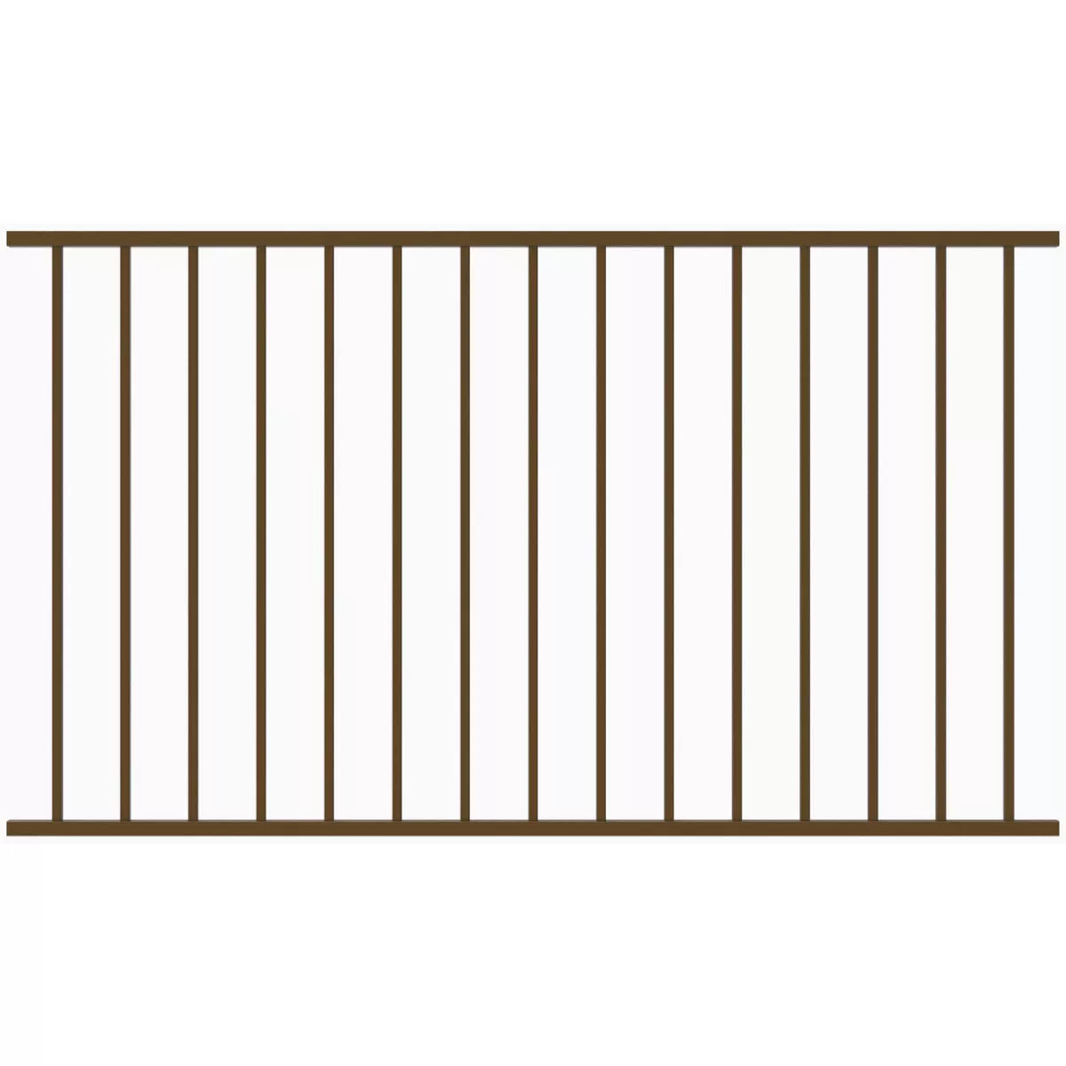 Fortress Fe26 34 In. x 6 Ft. Bronze Steel Railing