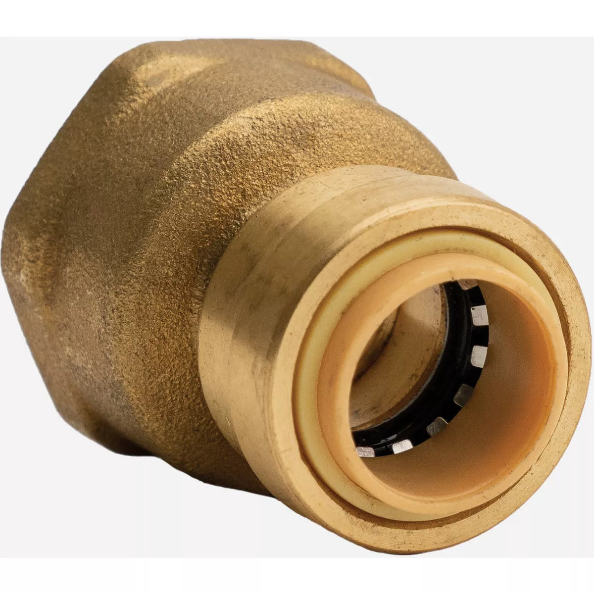 QuickFitting 1/2 In. Push-to-Connect x 3/4 In. FNPT Brass Reducing Female Adapter