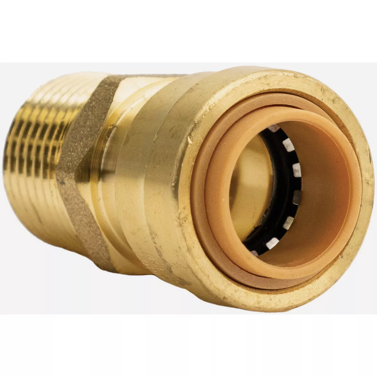 QuickFitting 1/2 In. Push-to-Connect x 1/2 In. MNPT Brass Straight Male Adapter
