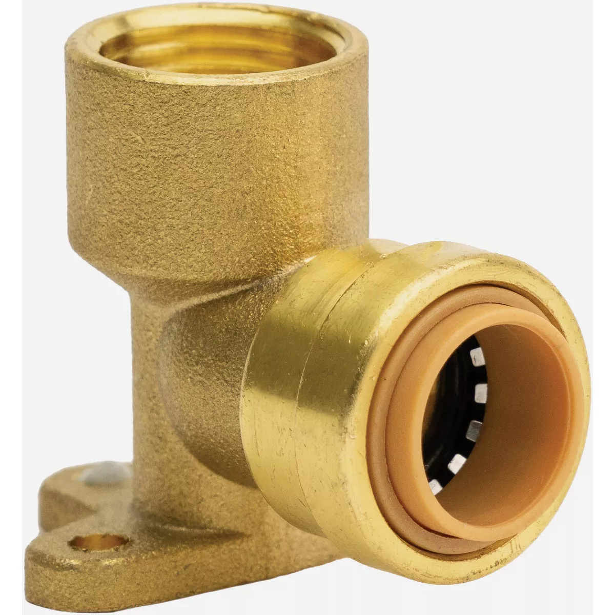 QuickFitting 1/2 In. x 1/2 In. Push-to-Connect 90-Degree Drop Ear Brass Elbow