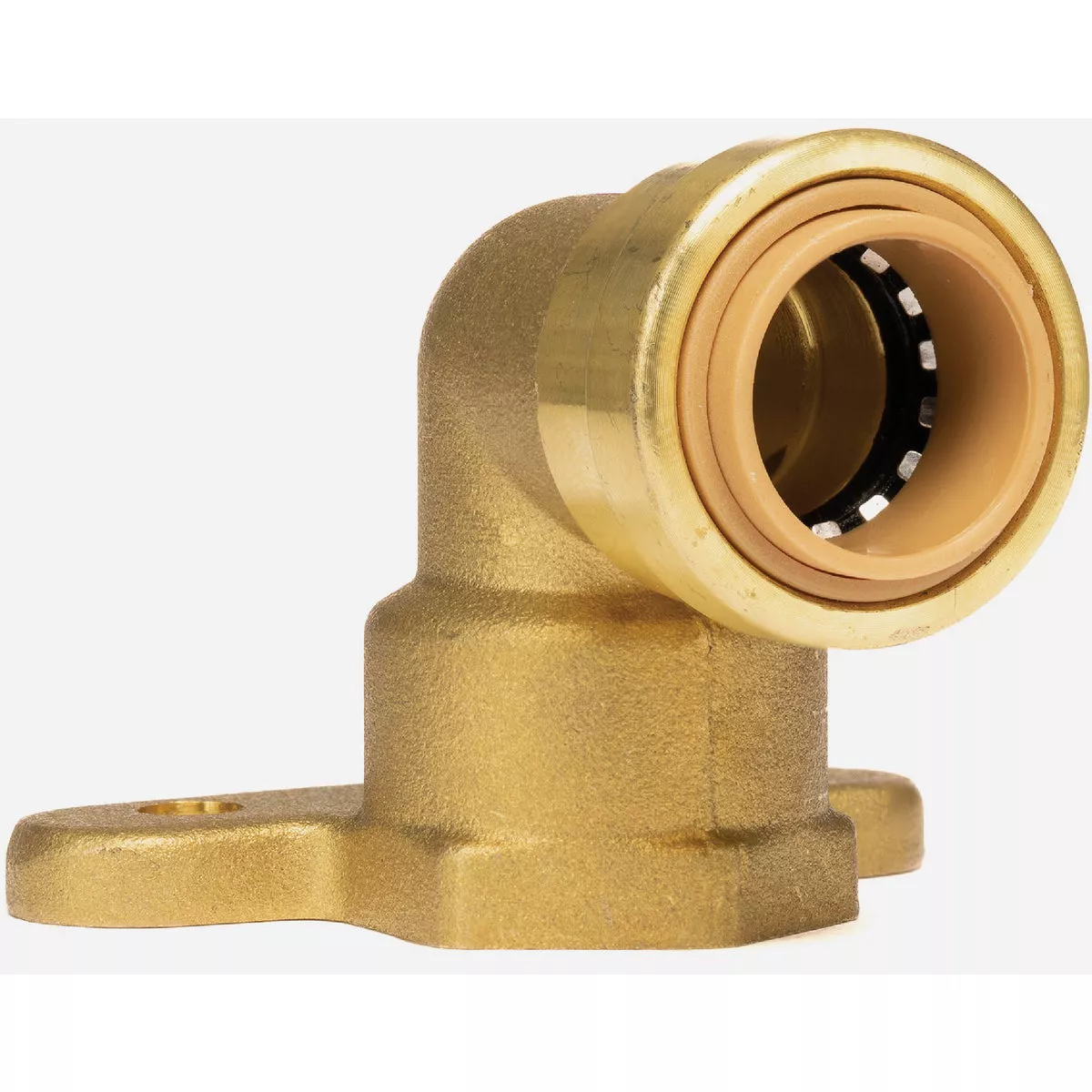 QuickFitting 1/2 In. Push-to-Connect x 1/2 In. FNPT 90-Degree Hy-Ear Brass Elbow