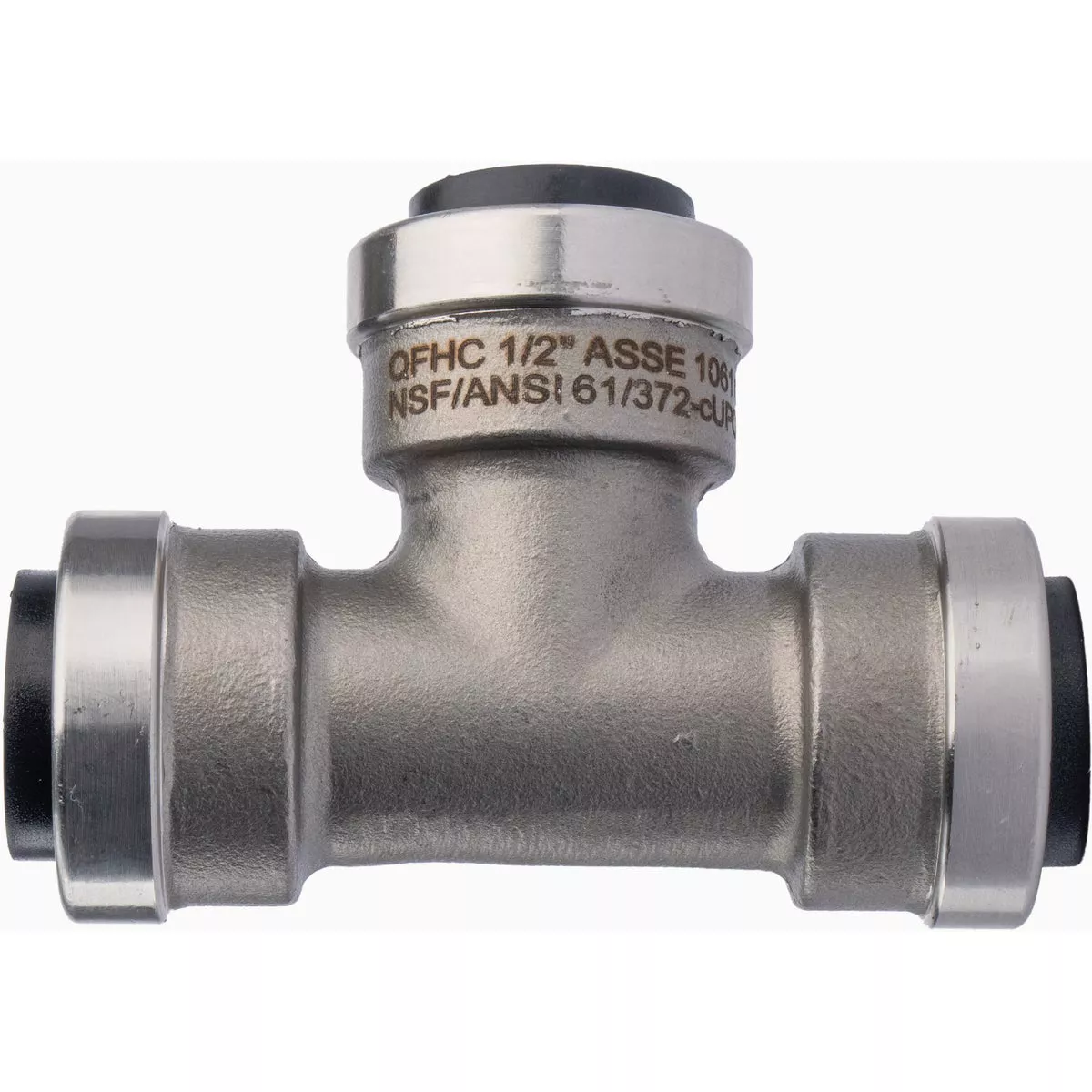 QuickFitting 1/2 In. x 1/2 In. x 1/2 In. Push-to-Connect Stainless Steel Tee