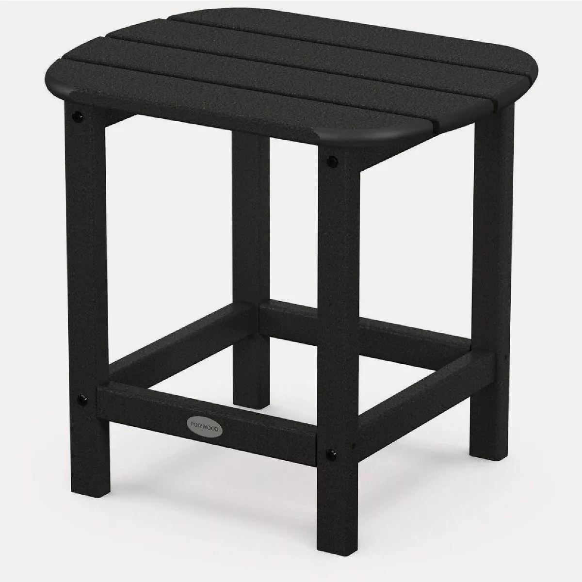 POLYWOOD South Beach 18 In. Side Table, Black