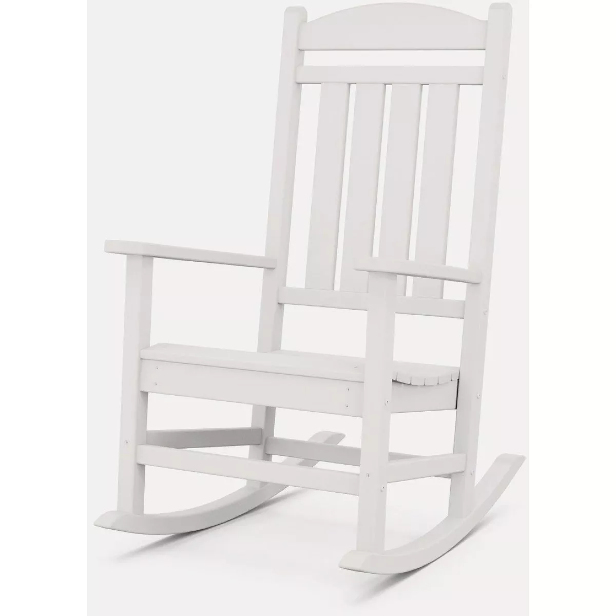 POLYWOOD Presidential Rocking Chair, White