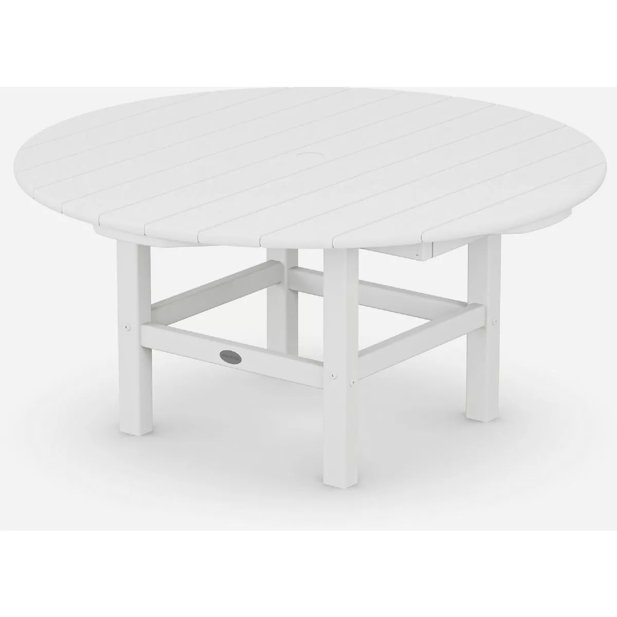 POLYWOOD 37 In. Round Conversation Table, White | Do it Best