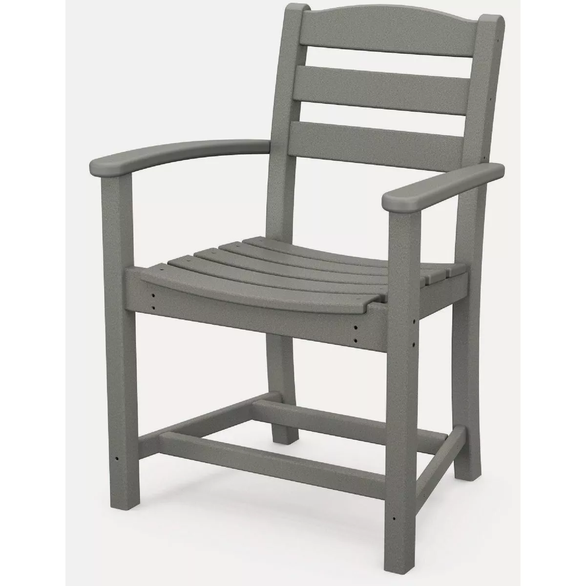 POLYWOOD La Casa Cafe Dining Arm Chair, Slate Grey