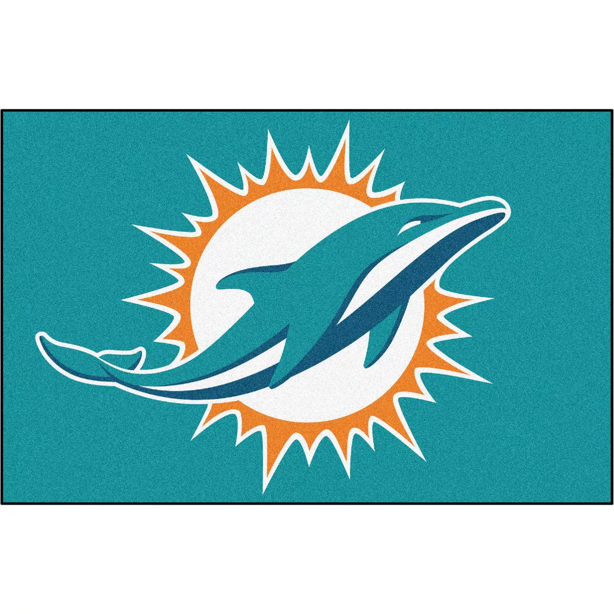Fanmats 19 In. x 30 In. Nylon Miami Dolphins Starter Floor Mat-